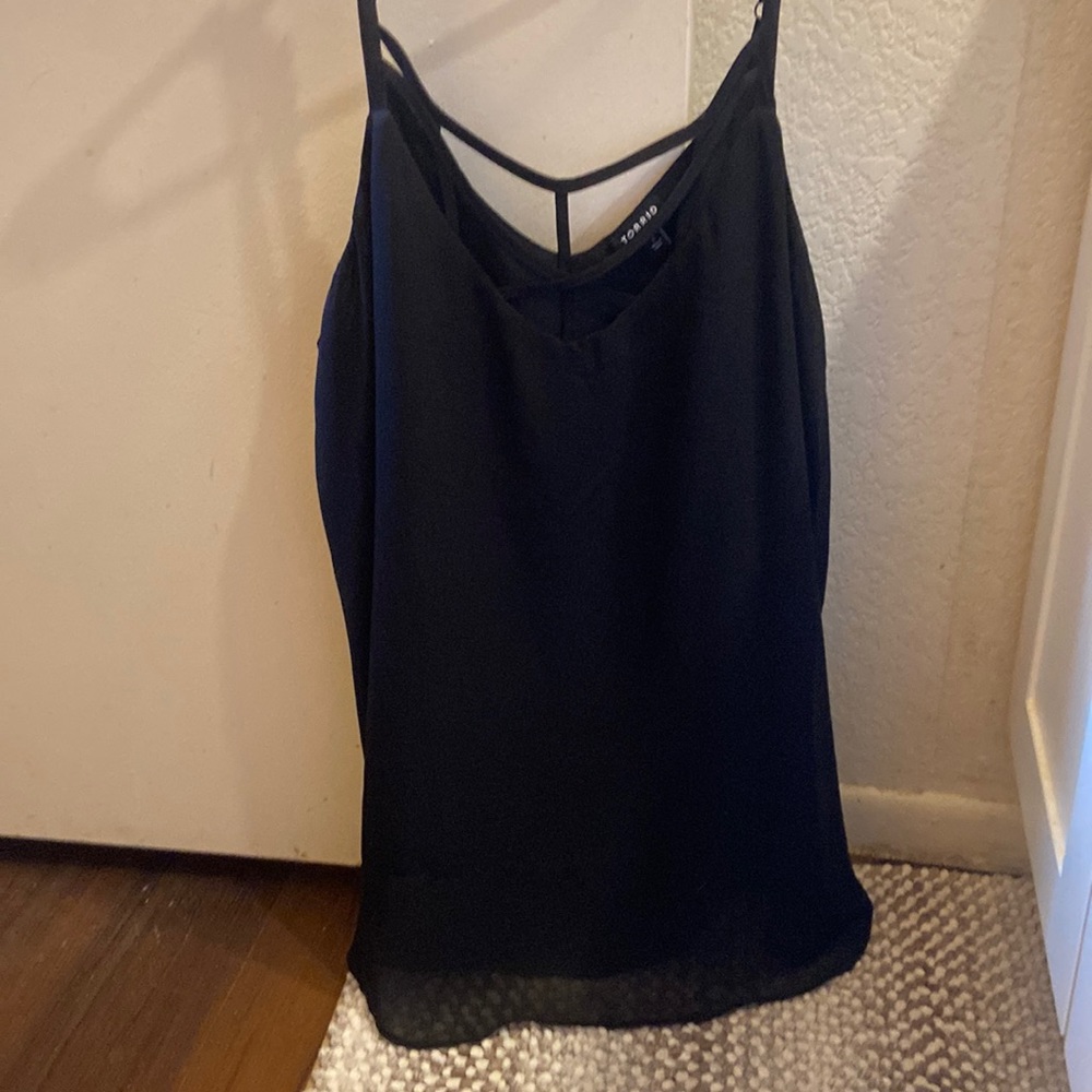 Torrid chiffon swing cami. Black/1X